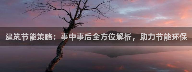 谁知道e尊国际的网址：建筑节能策略：事中事后全方位解析，助力节能环保