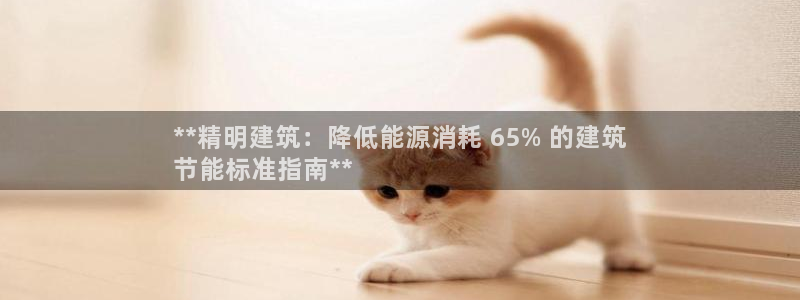 e尊国际7779：**精明建筑：降低能源消耗 65% 的建筑
节能标准指南**