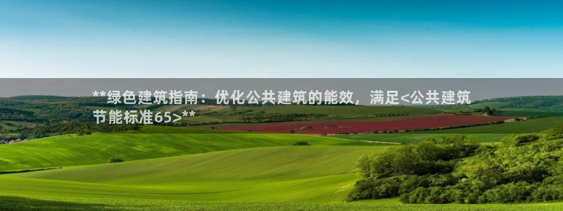 e尊国际7779：**绿色建筑指南：优化公共建筑的能效，满足<公共建筑
节能标准65>**