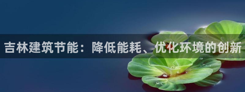 谁知道e尊国际的网址：吉林建筑节能：降低能耗、优化环境的创新