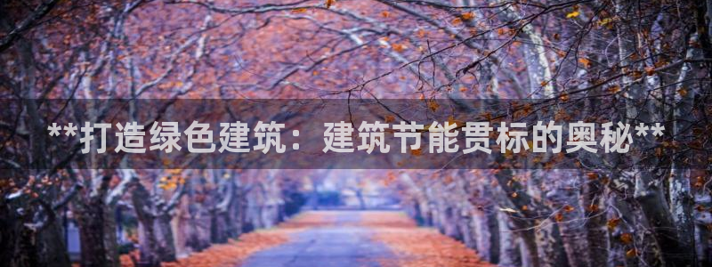 e尊国际可靠吗：**打造绿色建筑：建筑节能贯标的奥秘**