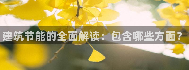 E尊国际网站：建筑节能的全面解读：包含哪些方面？