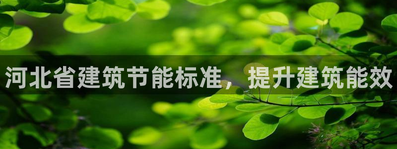 e尊电竞：河北省建筑节能标准，提升建筑能效