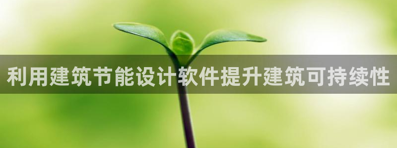 e尊国际娱乐官网地址：利用建筑节能设计软件提升建筑可持续性