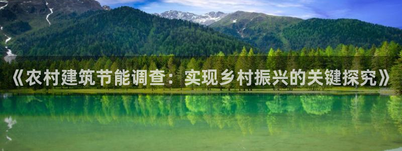 e尊国际app：《农村建筑节能调查：实现乡村振兴的关键探究》