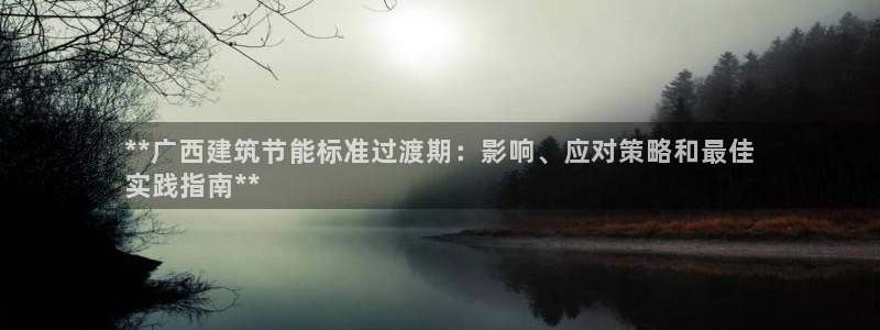 e尊国际娱乐官网地址：**广西建筑节能标准过渡期：影响、应对策略和最佳
实践指南**